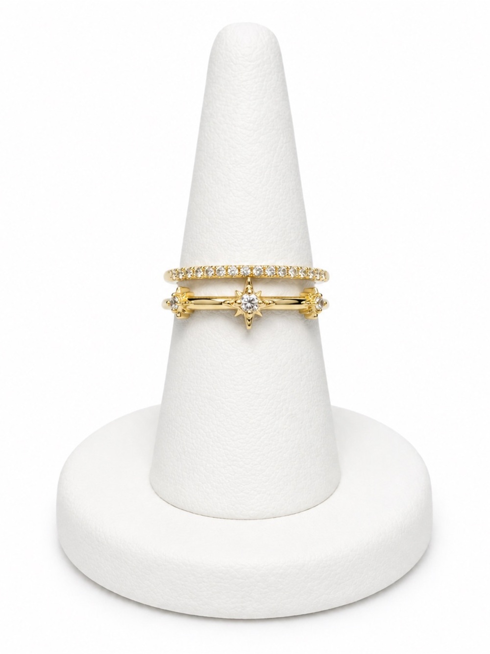 Starburst crystal ring adjustable size